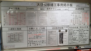 大規模修繕時掲示板